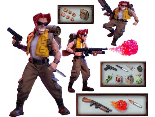 Action Figure Metal Slug Tarma Boneco Metal Slug 1/12 Tunshi