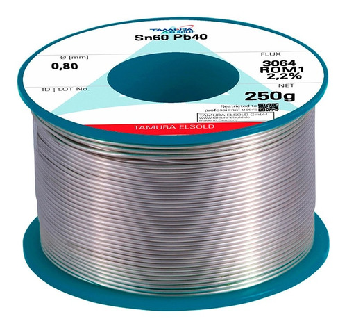 Rollo De Soldadura 0.8mm/250gr Con Plomo