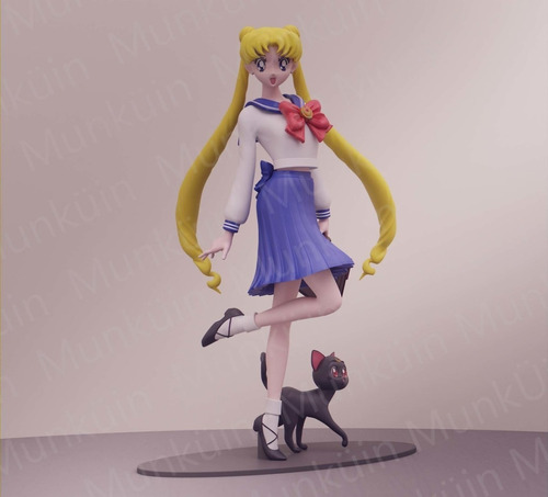Archivo Stl Impresión 3d - Sailor Moon - Usagi School Unifor