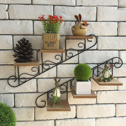 Estante Retro Para Plantas Para Decoración Hacia Abajo