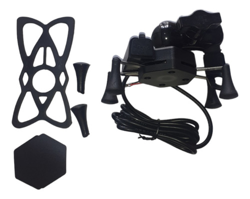 Cargador Usb Moto Soporte Araña Universal