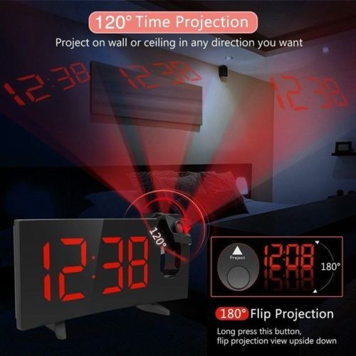 2 Retroiluminado Lcd Digital Pantalla Led Curvada Proyector