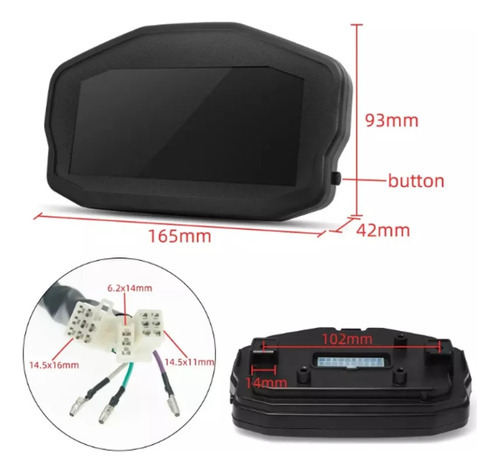 Velocímetro Digital Universal Para Motocicletas Y Tacómetro