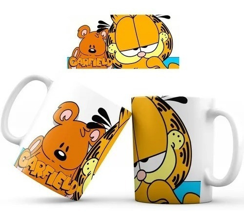 Mug Taza Garfield Gato Programa Cartoon