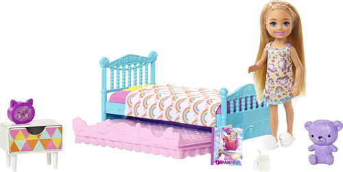 Barbie Club Chelsea - Juego De Muñecas Y Dormitorio Con Ca.