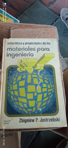 Libro Materiales Para Ingeniería. Zbigniew Jastrzebski