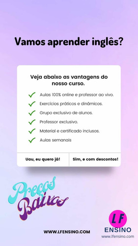 Imagem 1 de 1 de Curso De Inglês