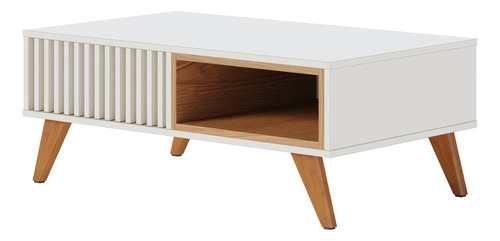 Mesa Ratona De Centro Living Patas De Madera