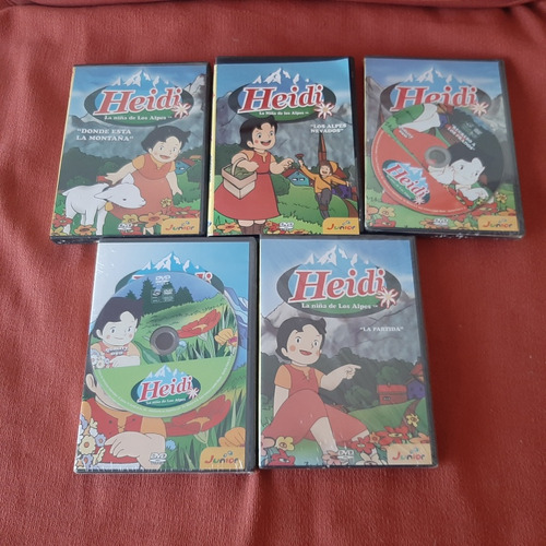 Lote 5 Dvd De Heidi Originales 3 Están Sellados