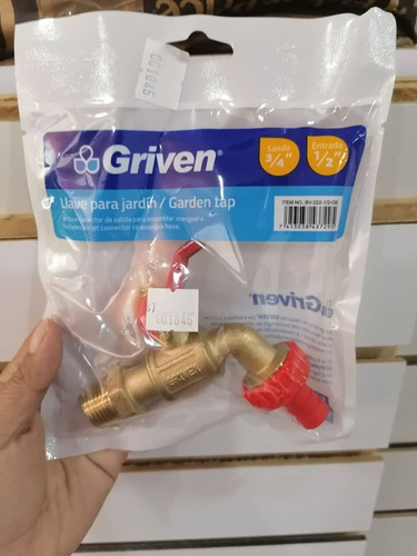 Griven Llave P/manguera Bronce 1/2