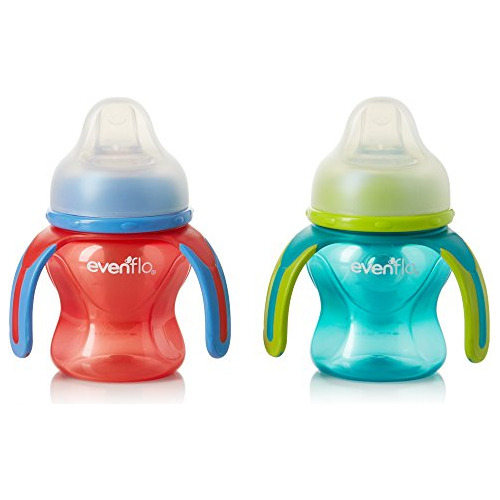 La Alimentación De Evenflo Soft-flo Trainer Sippy Copa Con L