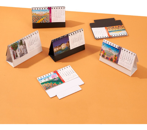 50 X Calendarios Almanaques 2024 Anillado Escritorio C/logo