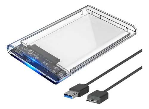 Case Hd Transparente Notebook Pc Xbox Sata 2.5 Usb 3.0
