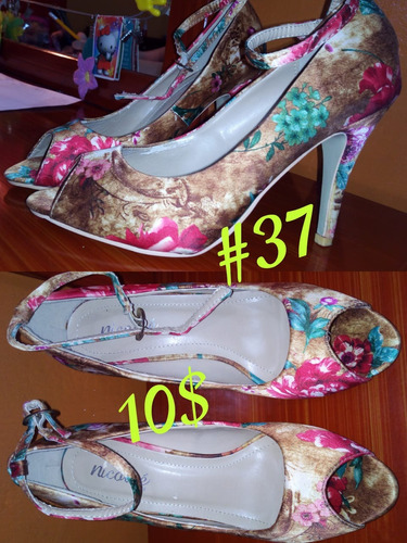 Tacones Floreados Damas