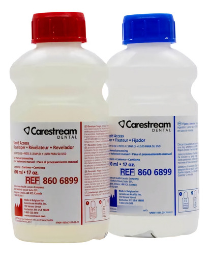 Kit Carestream Liquido Revelador Y Fijador De 500ml Color Jgo