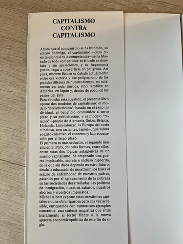 Capitalismo Contra Capitalismo - Michel Albert