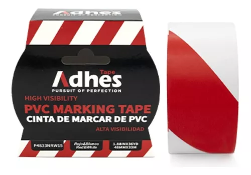 Cinta Delimitadora Roja 50mmx33mts Paquete de 4 piezas