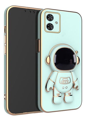 Funda Para Moto G54 G84 Galvanoplastia Silicona Astronautas