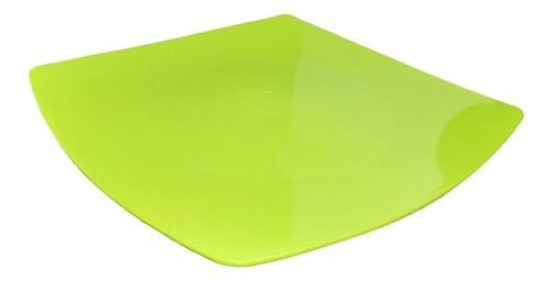 Plato Ensalada De Colores Cuadrado Plástico 150ml Vajilla