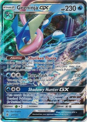 Greninja Gx 24/131 Ultra Raro Pokemon Tcg (Usado)