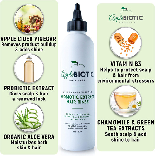 Enxágue De Cabelo Com Vinagre De Cidra, Pacote Com 2,