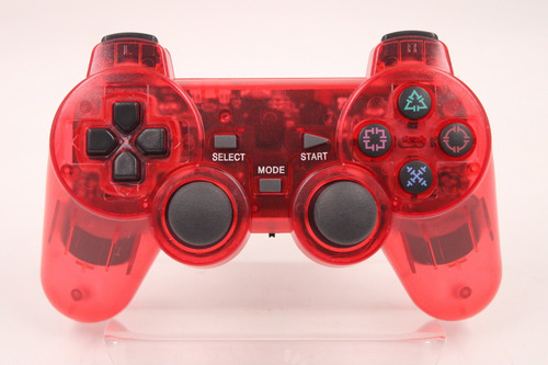 Controle - Playstation 2 Vermelho Translúcido Sem Fio (1) (Usado)
