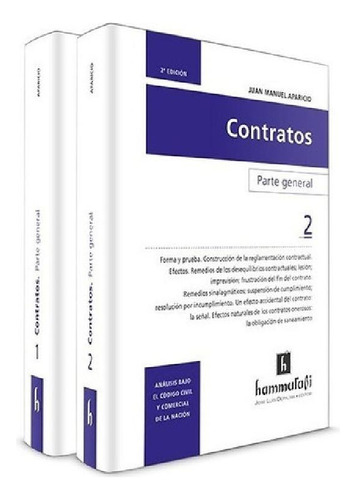 Libro - Juan Manuel Aparicio / Contratos. Parte General.  2