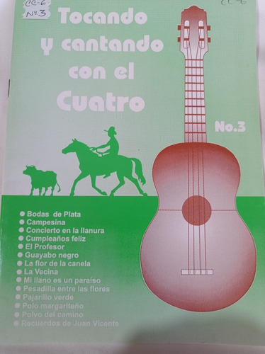 Manual De Cuatro Tocando Y Cantando Con El Cuatro Cc-6