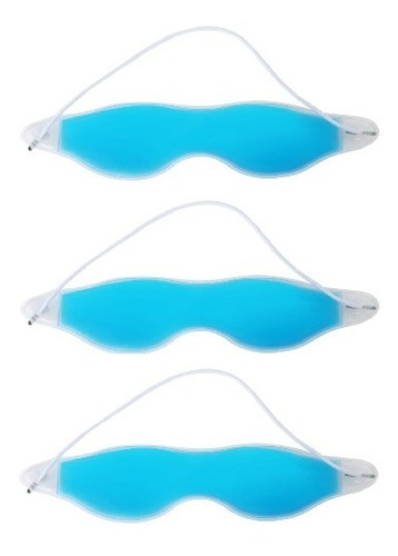  Kit X 3 Gafas Gel Frio Anti Estres Ojos Parpados Migraña 