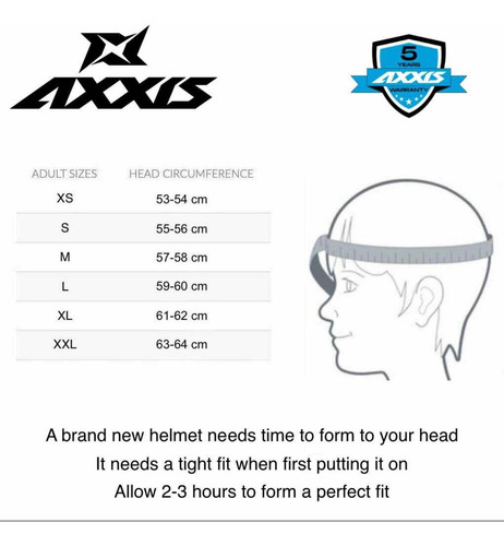 Casco Axxis Ff112d Draken S Solid V.2 A7 Azul Mate Azul Mate Solido L