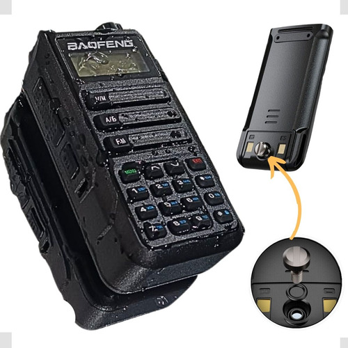 3 Radio Baofeng Longo Alcance Portátil Uv16 Walki Talk Preto Bandas De Freqüência Vhf/uhf 100v/240v