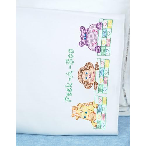 1605124 Funda De Almohada Niños, Peek Boo Acabado Perl...