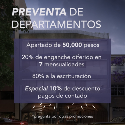 Preventa En Narvarte Solo 7 Departamentos