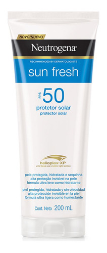 Protetor Solar Corporal Sun Fresh Fps50 200ml Neutrogena