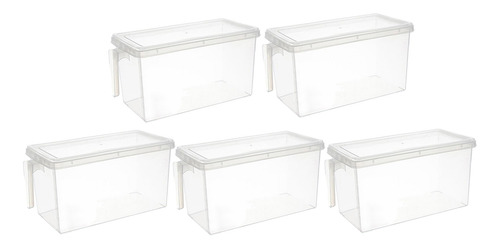 Imagen 1 de 8 de 5xplastic Storage Bin Box Refrigerador Contenedor De