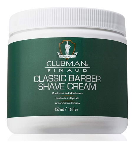 Crema Para Afeitar Clubman Pinaud Barber Shave Cream 453ml