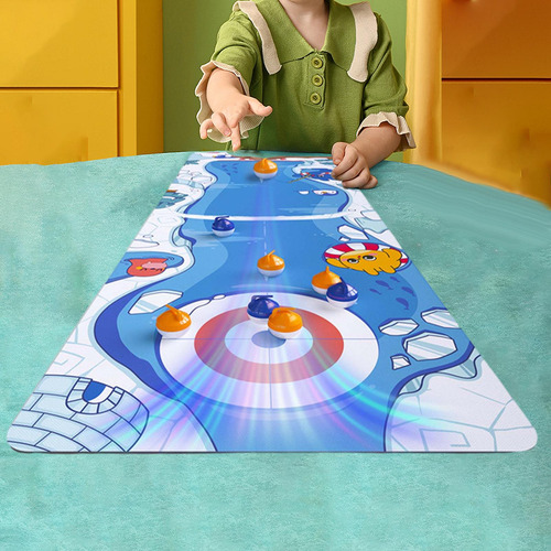 Jogo De Curling De Mesa Para Crianças Conjunto De Jogos