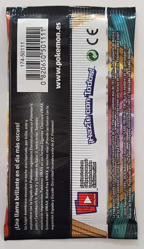 Imagen 4 de 8 de Sobre Pokemon Tcg Oscuridad Incandescente Nuevo Y Sellado!!!