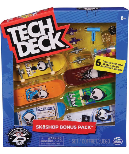 Patinetas Tech Deck X6 - Sk8shop Bonus Pack 25 Years - Dgl