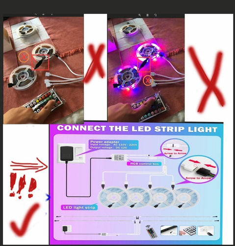 ,kit De Luces Led 20 Metros Para Dormitorio Decorativo