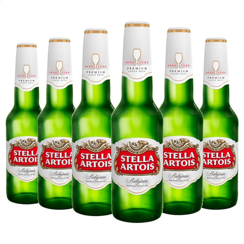 Cerveza Stella Artois Porron Rubia Lager Pack X6 - 01mercado