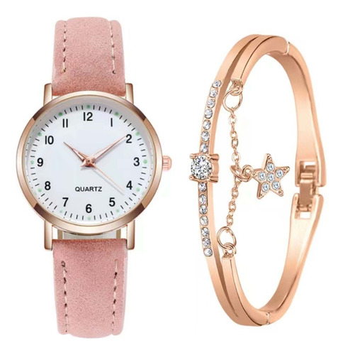 Reloj De Cuarzo Clásico R Para Mujer Con Esfera Luminosa, Fr