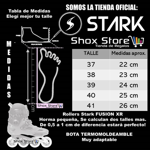 Imagen 8 de 10 de Rollers Profesionales Stark Fusion Xr Slalom 80 Mm Abec 11