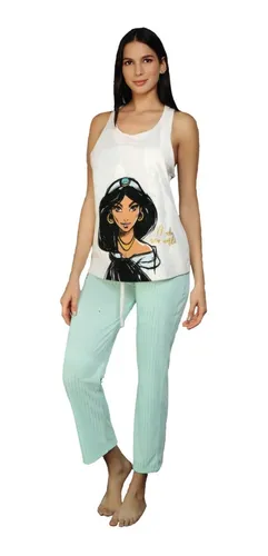 Pijama Para Mujer Jasmin Princesas Disney Blusa Pantalon Meses