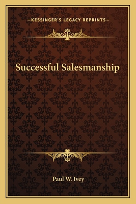 Libro Successful Salesmanship - Ivey, Paul W.