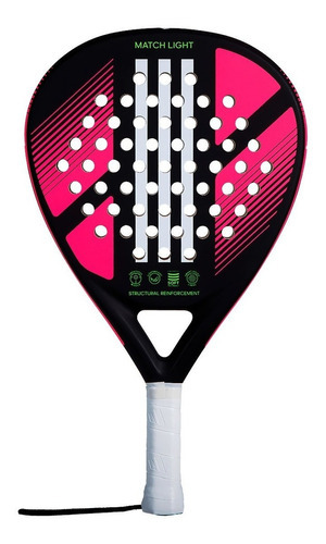 Pala De Padel adidas Match Light 3.2 Color Pink/lime Color Rosa