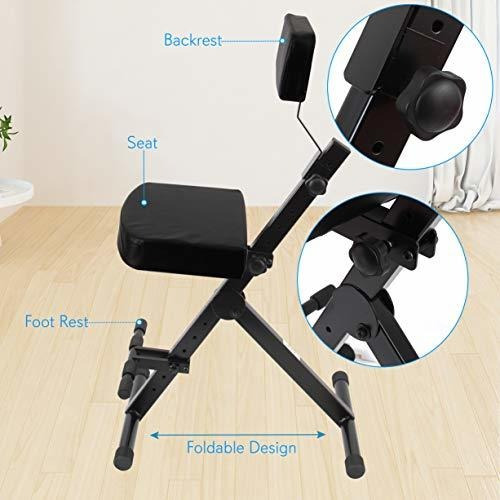 Imagen 2 de 6 de Portatil Ajustable Para Musico Silla Plegable
