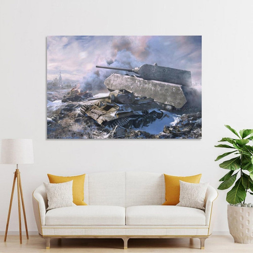 World Of Tanks Simple Poster Modern Home Canvas Wall