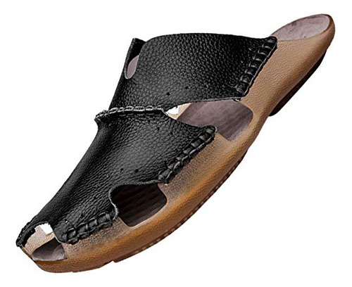 Aliwendy Mens Leather Sandals Zapatillas C B07t67ccv5_210324