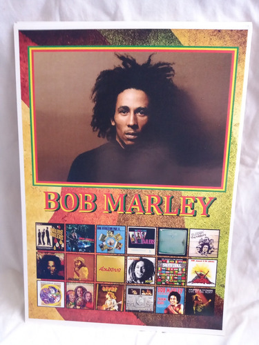 Poster Bob Marley Reggae Survival Vinil K7 The Wailers Kaya